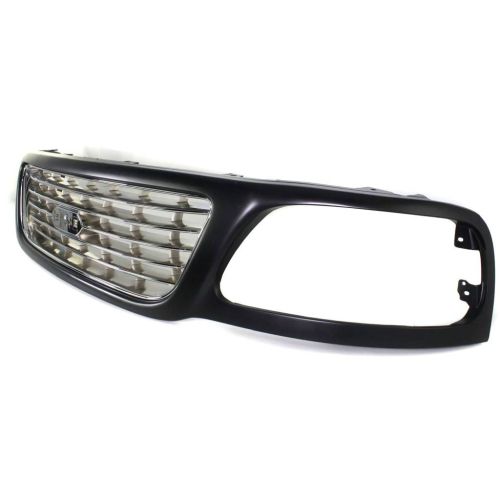 FORD TRUCKS & VANS FORD/PU (F150 HERITAGE MODEL) GRILLE BLACK Frame W/ CHROME Inner (Bar Type)(Lighting OEM# 3L3Z8200AC 2004 PL# FO1200423