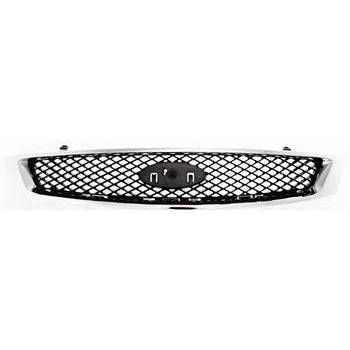FORD FOCUS  GRILLE CHROME/BLACK (EXC 06-07 W/STREET PKG) OEM# 5S4Z8200AAA 2005-2007 PL# FO1200430