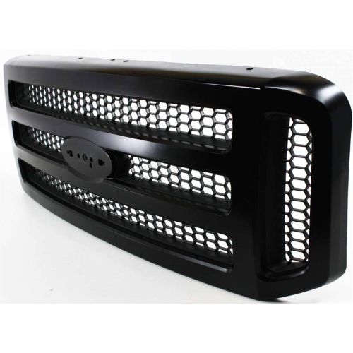 FORD TRUCKS & VANS FORD/PU  (F250/350/450/550) Super Duty GRILLE BLACK (XLT/OUTLAW/LARIAT)(WO/CHROME PKG)(BAR DESIGN) OEM# 6C3Z8200CY 2005-2007 PL# FO1200457