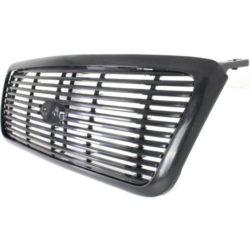 FORD TRUCKS & VANS FORD/PU  (F150 EXC HERITAGE) GRILLE BLACK FRAME/ BLACK (12 LINE)(FX2) OEM# 7L3Z8200CPTM 2007-2008 PL# FO1200501