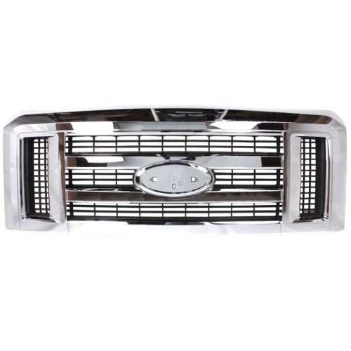 FORD TRUCKS & VANS FORD VAN CUTAWAY (E250/350/450/550) GRILLE CHROME**CAPA** OEM# 9C2Z8200AA 2008-2025 PL# FO1200507C