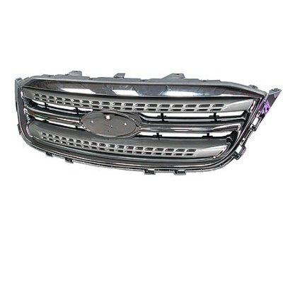 FORD TAURUS SHO  GRILLE PTD SILVER W/CHROME MLDG OEM# AG1Z8200AB 2010-2012 PL# FO1200526