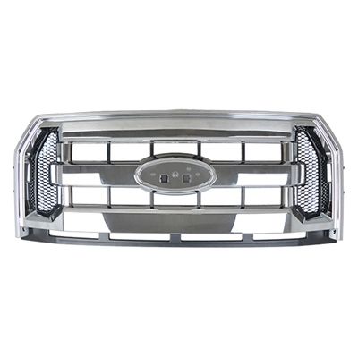 FORD TRUCKS & VANS FORD/PU (F150)(EXC RAPTOR) GRILLE CHROME (XLT BASE) OEM# FL3Z8200DA 2015-2017 PL# FO1200584