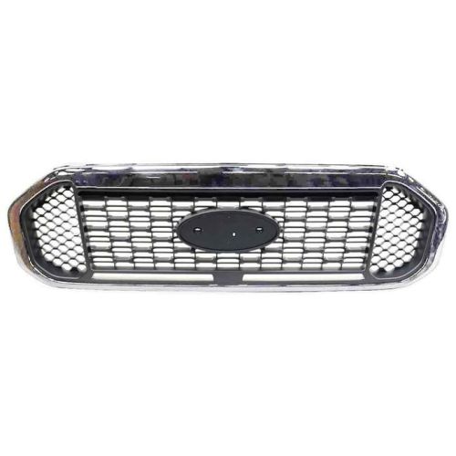 FORD TRUCKS & VANS RANGER GRILLE UPPER CHROME/TXT (XLT) OEM# KB3Z8200F 2019-2023 PL# FO1200700