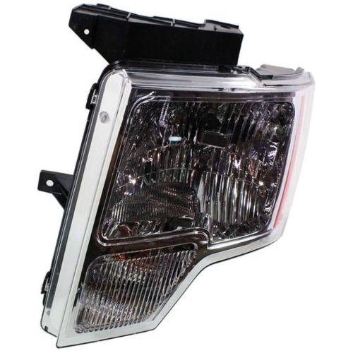 FORD TRUCKS & VANS FORD/PU  (F150)(EXC SVT RAPTOR) HEAD LAMP ASSY LEFT (Driver Side) (HALOGEN)(CHROME TRIM)**CAPA** OEM# DL3Z13008B 2009-2014 PL# FO2502287C