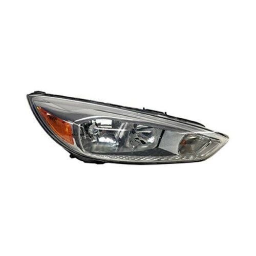 FORD FOCUS HATCHBACK/ST/RS HEAD LAMP ASSY LEFT (Driver Side) (HALOGEN)(HB) ALUMINUM BEZEL; WO/SIGNATURE OEM# F1EZ13008GT 2015-2018 PL# FO2502339