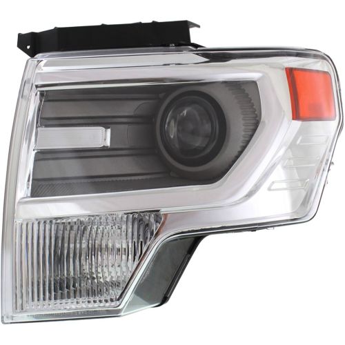 FORD TRUCKS & VANS FORD/PU F150 (EXC SVT RAPTOR) HEAD LAMP LEFT (Driver Side) ( HID)(CHROME TRIM)(WO/BULBS&BALLAST) OEM# DL3Z13008AC 2009-2014 PL# FO2518120