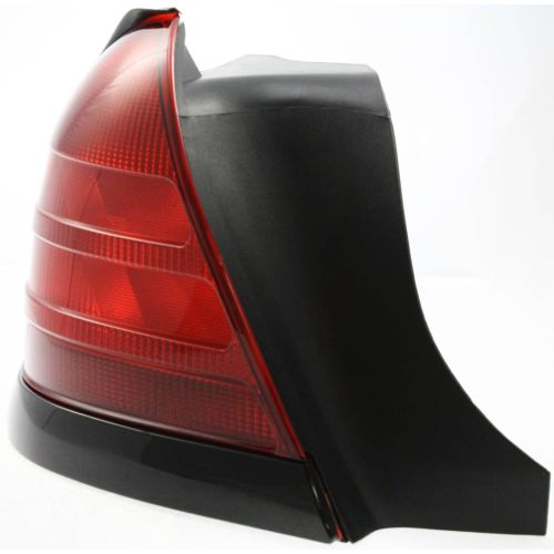 FORD CROWN VICTORIA TAIL LAMP UNIT LEFT (Driver Side) (RED LENS W/BLACK MLDG)(W/O SPT PKG)(2 BULBS) OEM# 8W7Z13405A 2000-2011 PL# FO2800160