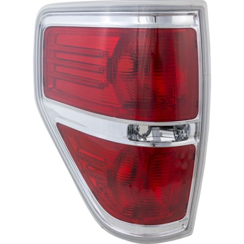FORD TRUCKS & VANS FORD/PU F150 (EXC SVT RAPTOR) TAIL LAMP UNIT LEFT (Driver Side) (STYLESIDE)(CHROME TRIM) OEM# BL3Z13405B 2009-2014 PL# FO2818143