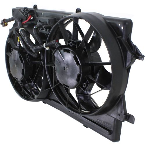 FORD FOCUS RADIATOR & A/C FAN ASSEMBLY (2.0L W/AC)(DUAL FAN) OEM# 1S4Z8C607CC 2000-2002 PL# FO3115143