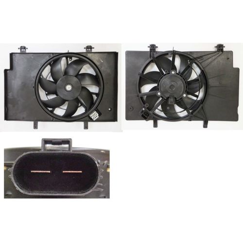 FORD FIESTA/HATCHBACK (EXC ST) RADIATOR & A/C FAN ASSY(SINGLE)(1.0L TURBO) OEM# C1BZ8C607WF 2014-2017 PL# FO3115219