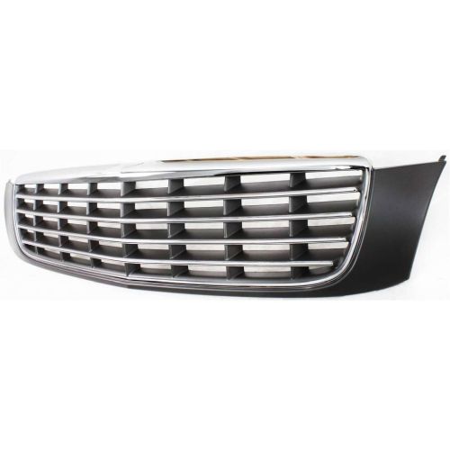 CADILLAC DEVILLE GRILLE CHR/GRAY (BASE W/O RPO-TL4) OEM# 89025060 2000-2005 PL# GM1200502