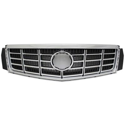 CADILLAC XTS GRILLE ASSEMBLY CHR/BLK (EXC VSPORT)(WO/COLLISION WARNING) OEM# 23473084 2014-2017 PL# GM1200670
