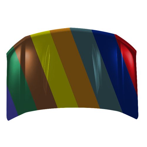 GM TRUCKS & VANS SILVERADO/PU 1500 HOOD (ALUM) OEM# 84610675 2022-2024 PL# GM1230475