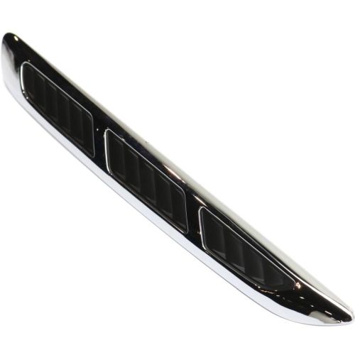 BUICK ENCLAVE HOOD MOLDING SIDE RIGHT (Passenger Side) CHR/BLK OEM# 25867284 2008-2012 PL# GM1235125