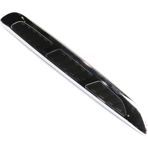 BUICK ENCLAVE HOOD MOLDING SIDE LEFT (Driver Side) CHR/BLK OEM# 25867285 2008-2012 PL# GM1235126