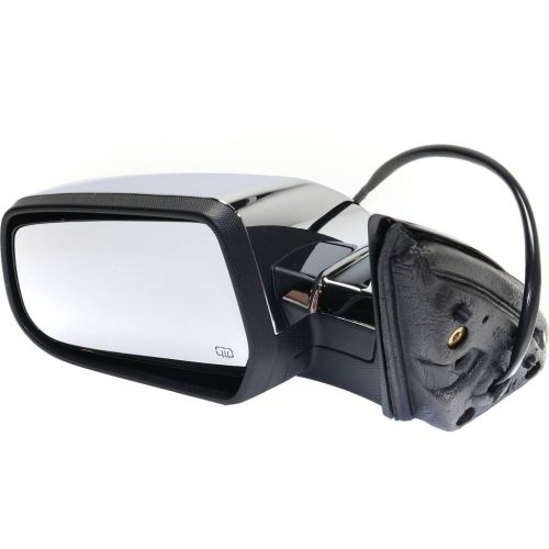 2010-2014 Chevrolet GMC Terrain Terrain Denali Door Mirror Power Heated Memory Left Driver Side Chrome Cover Blind Spot OEM# 22818267 PL# GM1320456