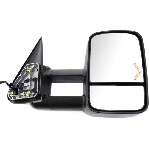 2003-2007 Chevrolet GMC Sierra PU GMC Door Mirror Right Passenger Side Power Heated Signal In Glass Tow Type Dual Mirror OEM# 15904035 PL# GM1321355