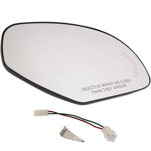 2007-2010 Chevrolet GMC Silverado PU 2500 3500 Door Mirror Glass Right Passenger Side HTD Signal Encased in Backing OEM# 15886196 PL# GM1325138