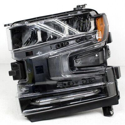 GM TRUCKS & VANS SILVERADO/PU 1500 (22 OLD STYLE) HEAD LAMP ASSY LEFT (Driver Side) (LED)(BLACK BEZEL) OEM# 84989876 2019-2022 PL# GM2502500