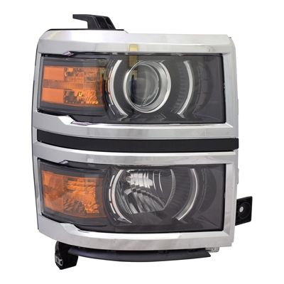 GM TRUCKS & VANS SILVERADO/PU 1500  (19 OLD STYLE) HEAD LAMP ASSY RIGHT (Passenger Side) (W/PROJECTOR) OEM# 84036799 2014-2015 PL# GM2503389