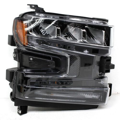 GM TRUCKS & VANS SILVERADO/PU 1500 (22 OLD STYLE) HEAD LAMP ASSY RIGHT (Passenger Side) (LED)(CHROME BEZEL) OEM# 85567927 2019-2022 PL# GM2503497