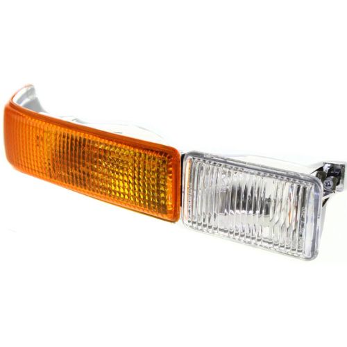 GM TRUCKS & VANS S10/SONOMA/PICKUP PARK LAMP UNIT RIGHT (Passenger Side) (W/FOG)(CV)(AMBER/CLEAR) OEM# 15098272 1998-2004 PL# GM2521163