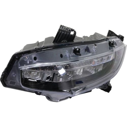 HONDA CIVIC COUPE HEAD LAMP ASSEMBLY LEFT (Driver Side) (LED)**CAPA** OEM# 33150TBAA11 2016-2019 PL# HO2502176C