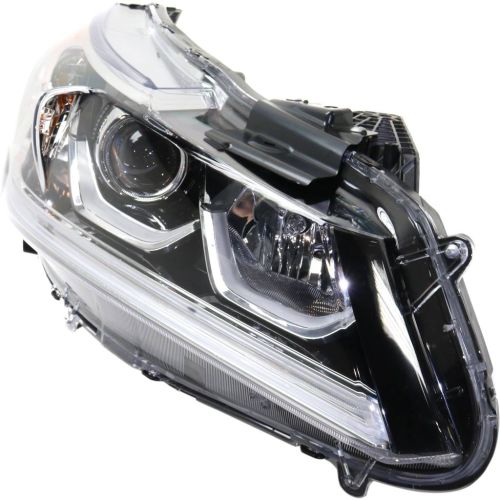 HONDA ACCORD SEDAN HEAD LAMP ASSEMBLY RIGHT (Passenger Side) (HALOGEN)(WO/LED DRL) LX **CAPA** OEM# 33100T2AA61 2016-2017 PL# HO2503168C