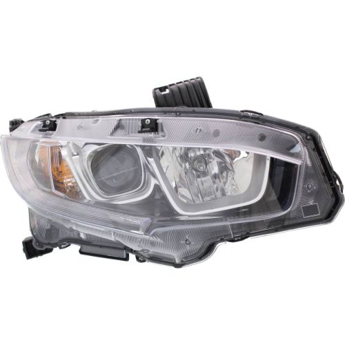 HONDA CIVIC COUPE HEAD LAMP ASSEMBLY RIGHT (Passenger Side) (HALOGEN) OEM# 33100TBAA01 2016-2019 PL# HO2503173