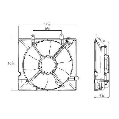 KIA SEDONA MINIVAN  RADIATOR FAN ASSY OEM# 0K52Y15025B 2002-2005 PL# KI3115110