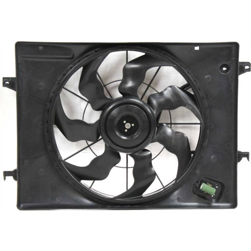 HYUNDAI TUCSON  RADIATOR & A/C FAN ASSY (2.0L)(SINGLE FAN) OEM# 253801F251 2005-2009 PL# KI3115115