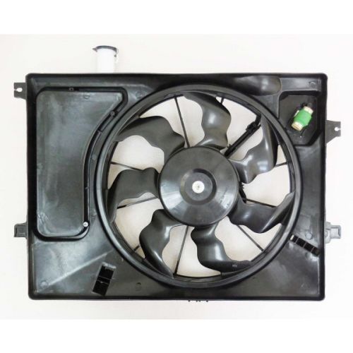 KIA FORTE KOUP COUPE RADIATOR & A/C FAN ASSEMBLY (2.0L)(SINGLE FAN) OEM# 25380A6200 2016 PL# KI3115155