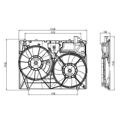 LEXUS RX 350 RADIATOR & A/C FAN ASSEMBLY (USA MADE) OEM# 163610P100-PFM 2007-2009 PL# LX3115114