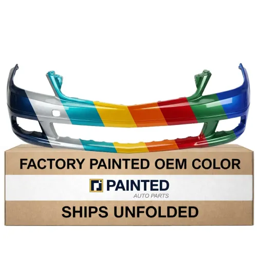 2008-2011 MERCEDES-BENZ C-CLASS SEDAN Front Bumper Luxury Chrome Molding Without Washer Without Sensor CAPA OEM# 20488509259999 PL# MB1000298C