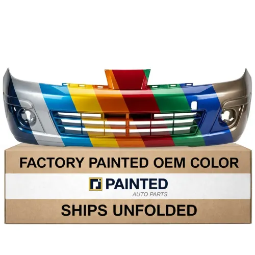 2007-2012 NISSAN VERSA HATCHBACK Front Bumper with Built-In Bumper Molding OEM# FBM22EM30J PL# NI1000245