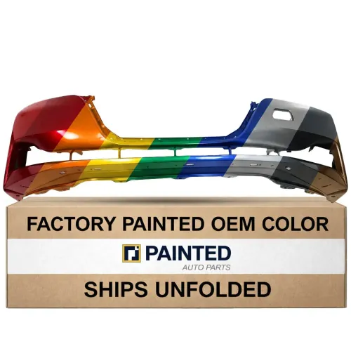 2018-2024 NISSAN LEAF Front Bumper with Lower Spoiler Hole Plus Model Bumper OEM# 620225SF3H PL# NI1000329