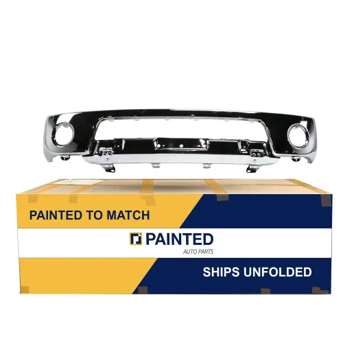 2005-2008 NISSAN FRONTIER Front Bumper Chrome OEM 62014EA800 w Round Fog Holes Also for Without Fog PL# NI1002138