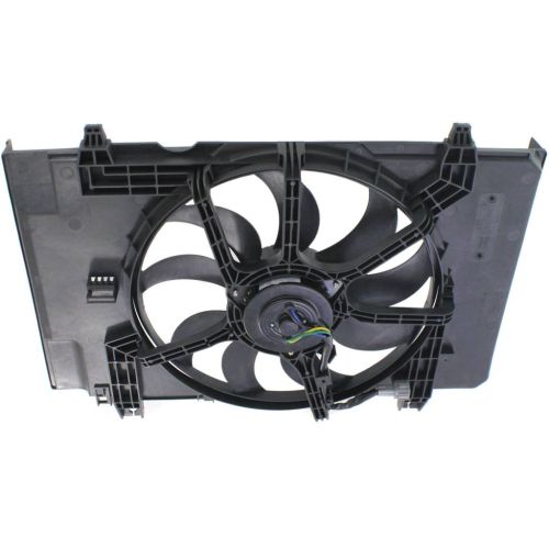 NISSAN(DATSUN) CUBE RADIATOR & A/C FAN ASSEMBLY (SINGLE FAN)( AT)(MT W/AC)(TO 11-09) OEM# 214811FC0A 2009-2010 PL# NI3115141