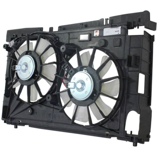 TOYOTA PRIUS PLUG-IN (1.8L) RADIATOR & A/C FAN ASSEMBLY (DUAL FAN) W/UPPER SHROUD OEM# 1671137040-PFM 2012-2015 PL# TO3115159