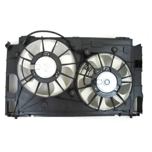 TOYOTA PRIUS (1.8L) RADIATOR & A/C FAN ASSEMBLY (DUAL FAN) WO/UPPER SHROUD OEM# 1671137040-PFM 2010-2015 PL# TO3115176