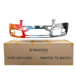 AUDI Q5 HYBRID FRONT BUMPER COVER PRIMED (WO/WASHER)(W/ SENSOR) **CAPA** OEM#8R0807065BGRU 2013-2016 PL# AU1000198C