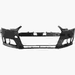AUDI A4 SEDAN FRONT BUMPER COVER PRIMED (WO/WASHER)(W/2 SENSOR)(WO/S-LINE)**CAPA** OEM#8W0807065NGRU 2017-2018 PL# AU1000236C