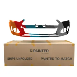 AUDI A5 4DOORS SPORTBACK  FRONT BUMPER COVER PRIMED (WO/WASHER)(WO/SENSOR)(WO/S-LINE) OEM#8W6807065GRU 2018-2019 PL# AU1000279