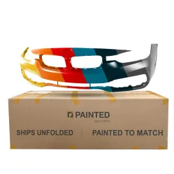 BMW BMW 3 (SEDAN)  FRONT BUMPER COVER PRIMED WO/WASHER WO/M SPORT (SPORT/SHADOW SPORT) OEM#51117445137 2016-2018 PL# BM1000455