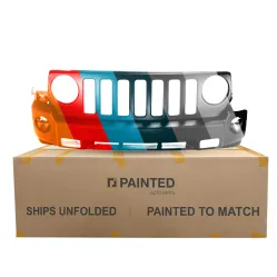 JEEP PATRIOT FRONT BUMPER COVER PRIMED (W/FOG & Tow Hook) OEM#68021303AB 2007-2010 PL# CH1000935