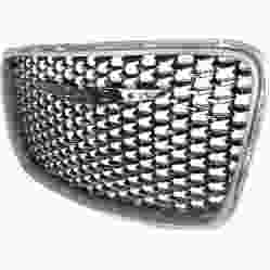CHRYSLER 300 GRILLE SILVER/GLOSS BLACK (ALLOY) OEM#6DF46DX8AB 2015-2021 PL# CH1200397