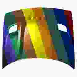 DODGE CHALLENGER HOOD (ALUM)(CENTER SCOOP W/SIDE VENT)(HELLCAT/ R/T SCAT PACK) **CAPA** OEM#68259672AF 2015-2023 PL# CH1230332C