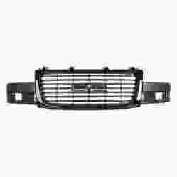 GM TRUCKS & VANS CHEVY/GMC/VAN(Express/Savana) GRILLE BLACK (SEALED BEAM HEAD LAMP)(GMC) OEM#84689073 2018-2025 PL# GM1200835