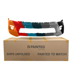 INFINITI QX80 FRONT BUMPER COVER PRIMED (W/WASHER)(W/PK.SENSOR)(W/COLLISION WARN) OEM#620225ZA1H 2015-2017 PL# IN1000264